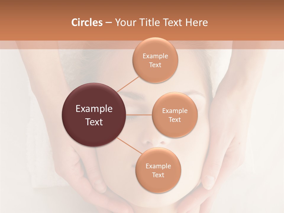 A Woman Getting A Head Massage From A Massager PowerPoint Template