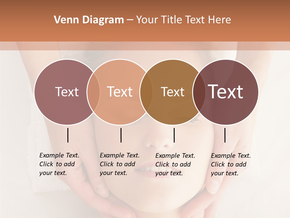 A Woman Getting A Head Massage From A Massager PowerPoint Template