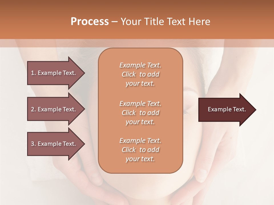 A Woman Getting A Head Massage From A Massager PowerPoint Template