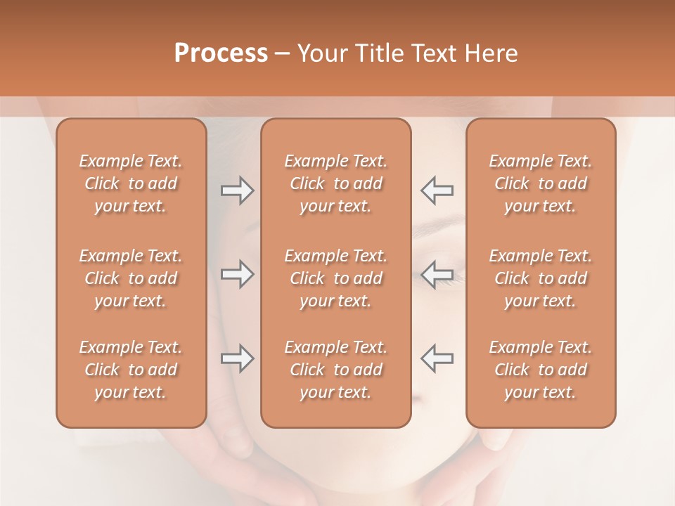 A Woman Getting A Head Massage From A Massager PowerPoint Template
