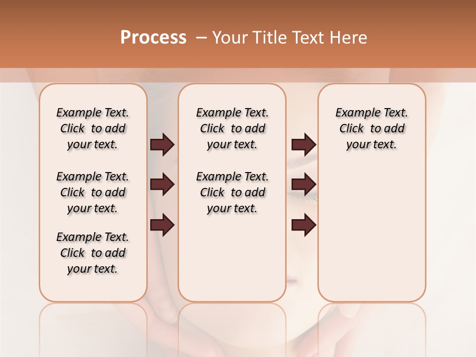 A Woman Getting A Head Massage From A Massager PowerPoint Template