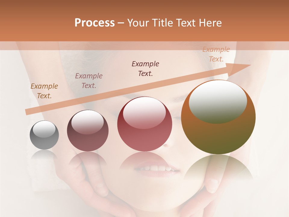 A Woman Getting A Head Massage From A Massager PowerPoint Template