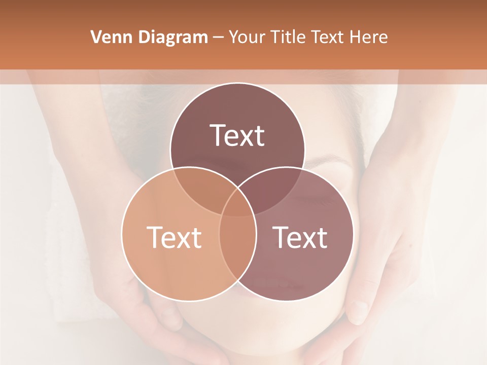 A Woman Getting A Head Massage From A Massager PowerPoint Template