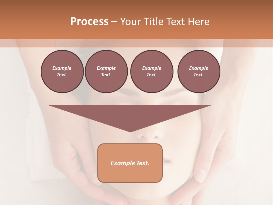 A Woman Getting A Head Massage From A Massager PowerPoint Template