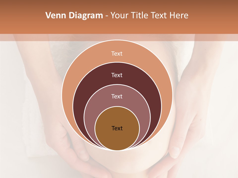 A Woman Getting A Head Massage From A Massager PowerPoint Template