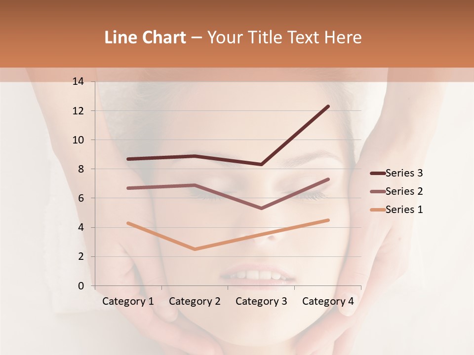 A Woman Getting A Head Massage From A Massager PowerPoint Template