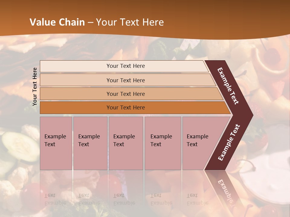 A Table With Many Different Types Of Food On It PowerPoint Template