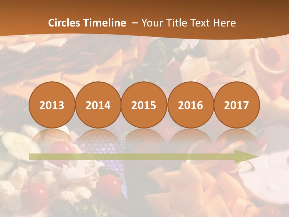 A Table With Many Different Types Of Food On It PowerPoint Template