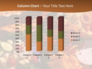 A Table With Many Different Types Of Food On It PowerPoint Template