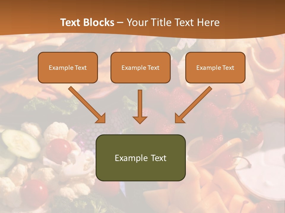 A Table With Many Different Types Of Food On It PowerPoint Template