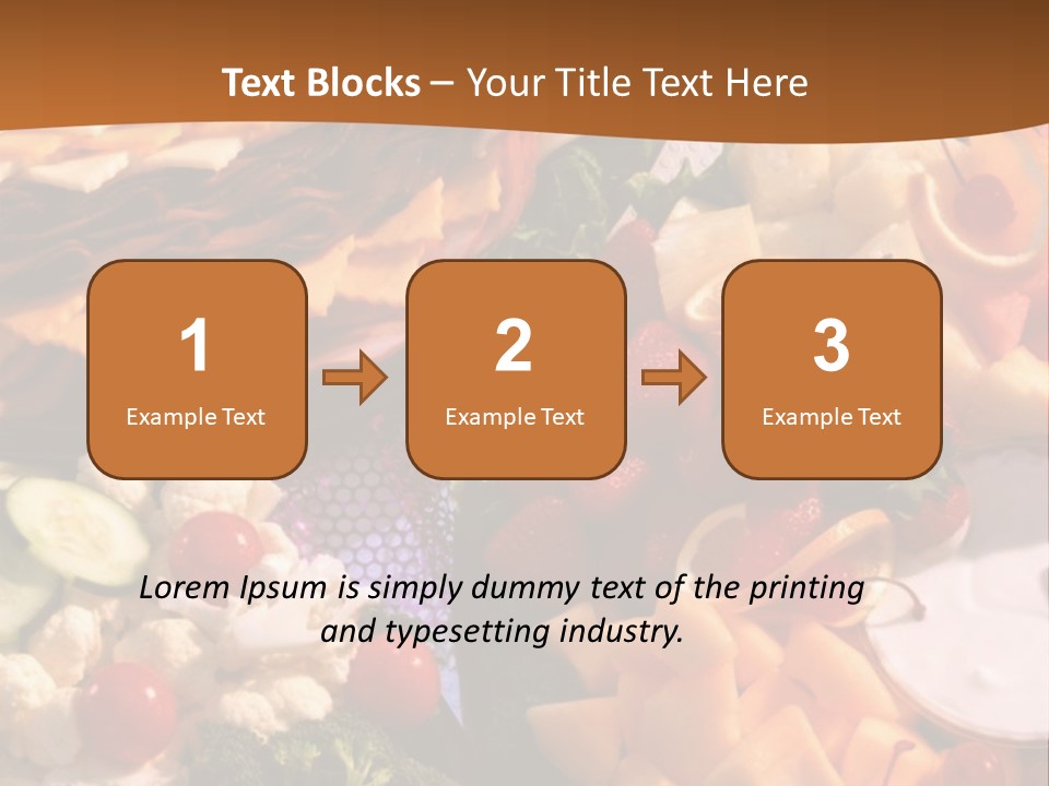 A Table With Many Different Types Of Food On It PowerPoint Template