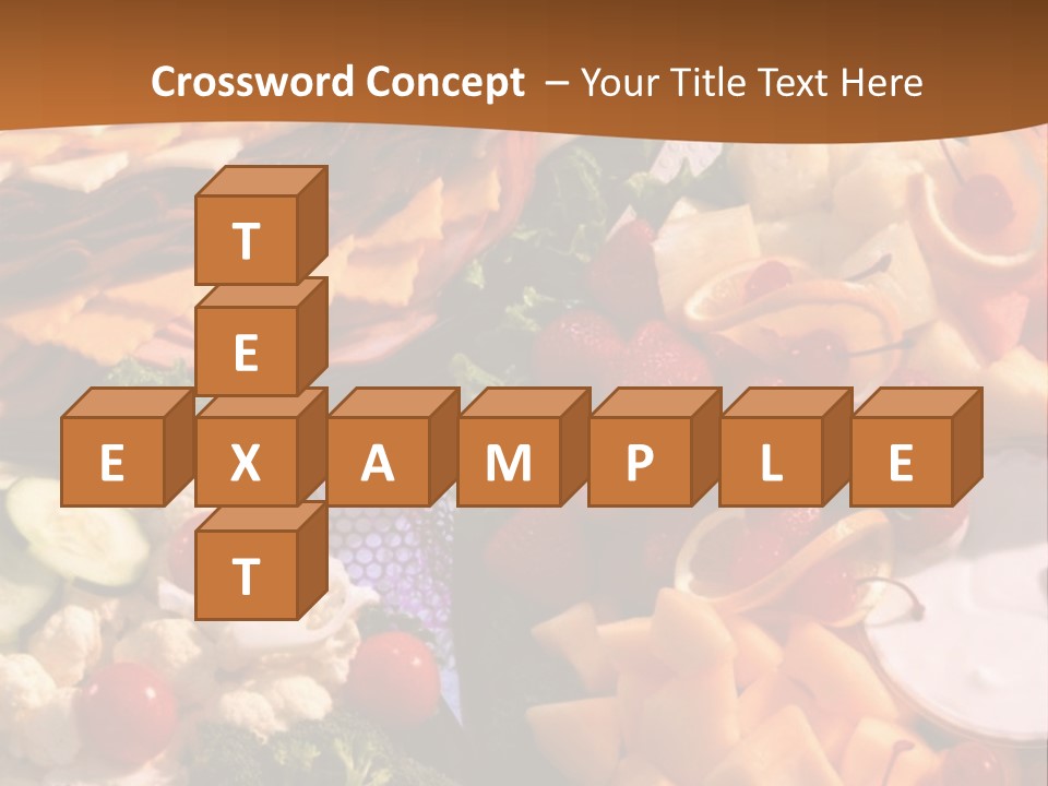 A Table With Many Different Types Of Food On It PowerPoint Template