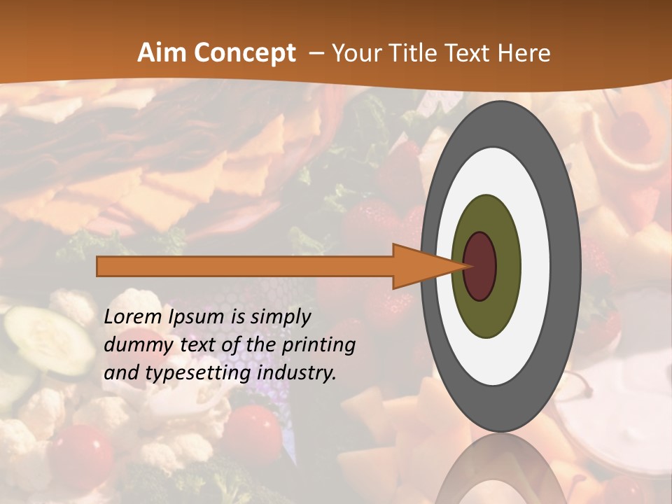 A Table With Many Different Types Of Food On It PowerPoint Template