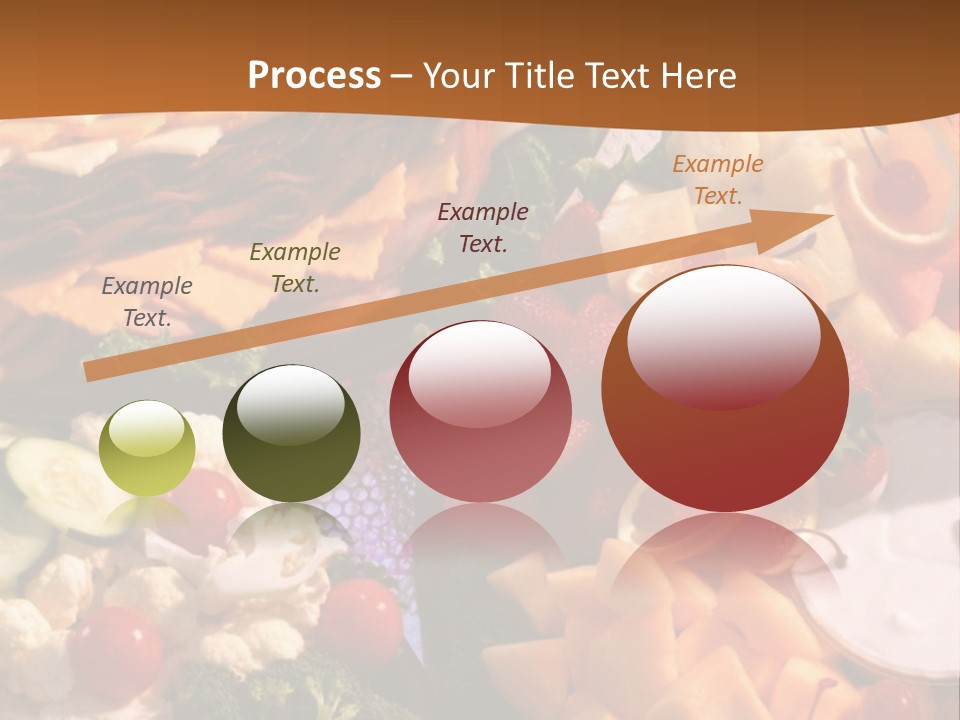 A Table With Many Different Types Of Food On It PowerPoint Template