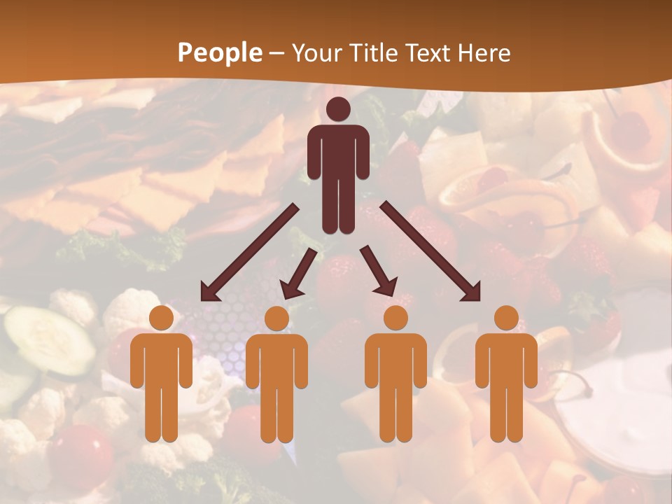 A Table With Many Different Types Of Food On It PowerPoint Template