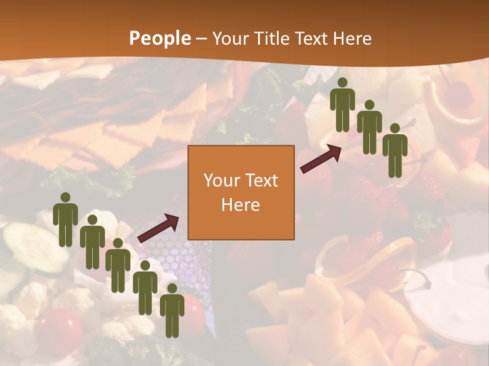 A Table With Many Different Types Of Food On It PowerPoint Template