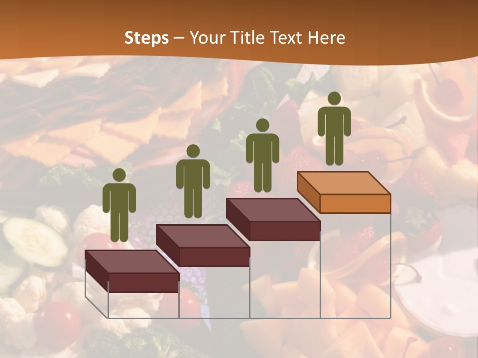A Table With Many Different Types Of Food On It PowerPoint Template