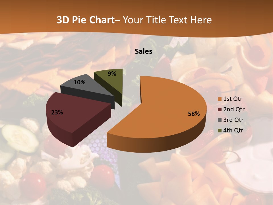 A Table With Many Different Types Of Food On It PowerPoint Template