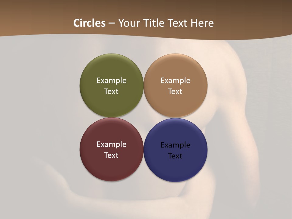 A Man And A Woman Embracing In Front Of A Brown Background PowerPoint Template