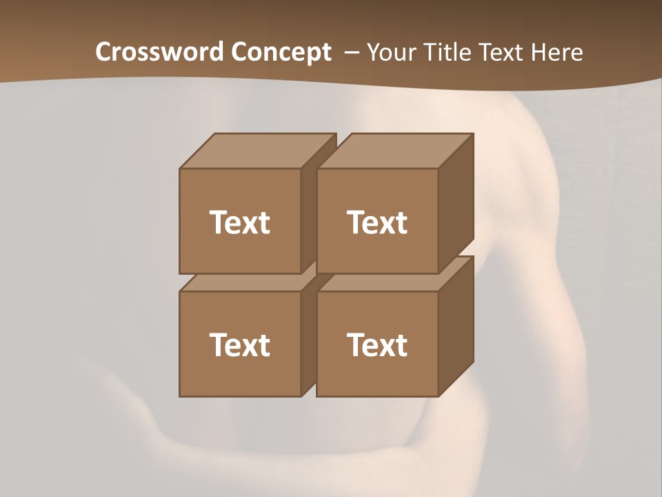 A Man And A Woman Embracing In Front Of A Brown Background PowerPoint Template