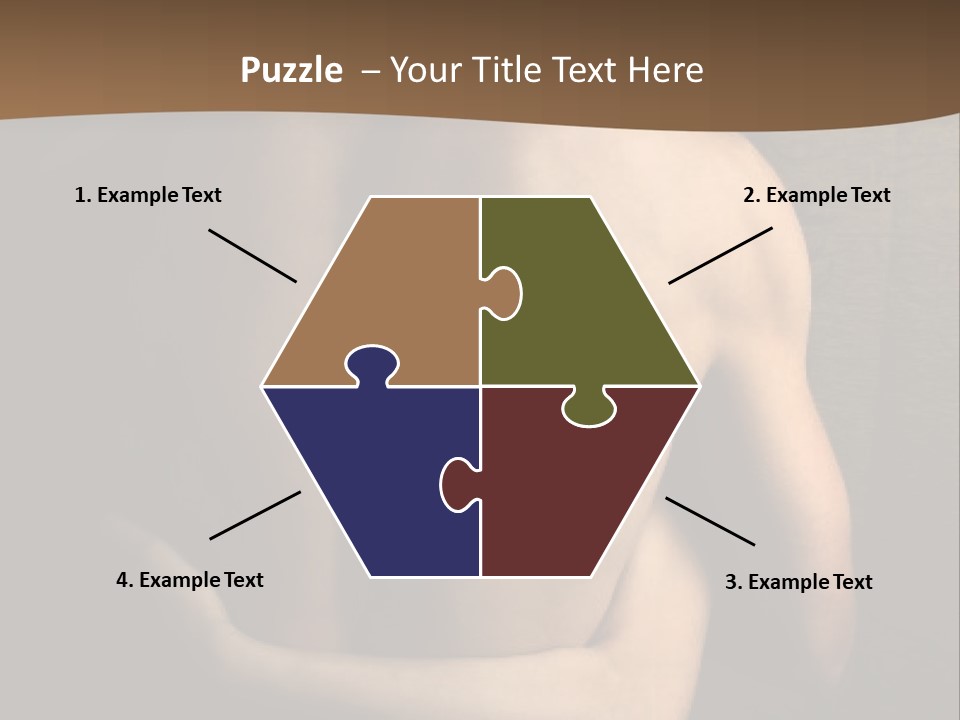 A Man And A Woman Embracing In Front Of A Brown Background PowerPoint Template