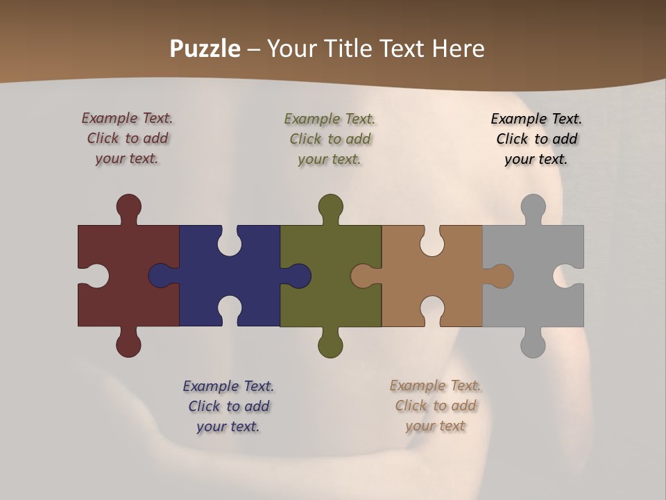 A Man And A Woman Embracing In Front Of A Brown Background PowerPoint Template