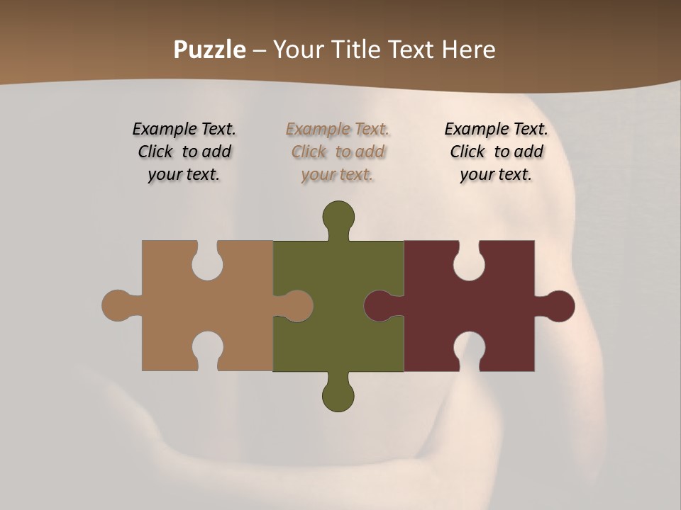 A Man And A Woman Embracing In Front Of A Brown Background PowerPoint Template