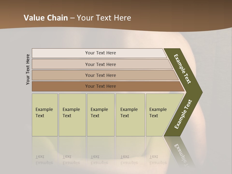 A Man And A Woman Embracing In Front Of A Brown Background PowerPoint Template