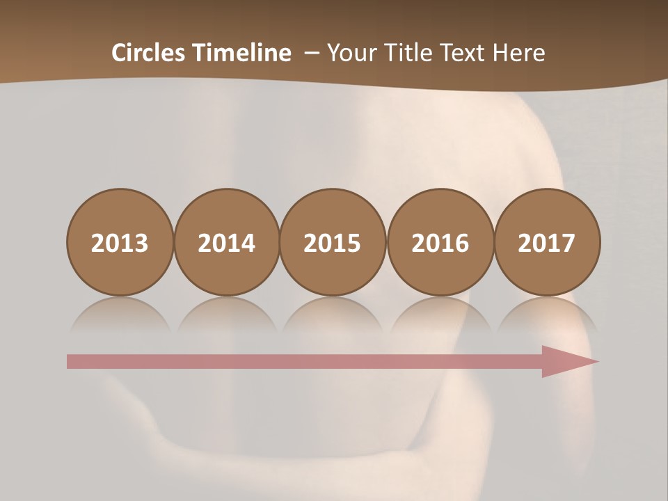 A Man And A Woman Embracing In Front Of A Brown Background PowerPoint Template