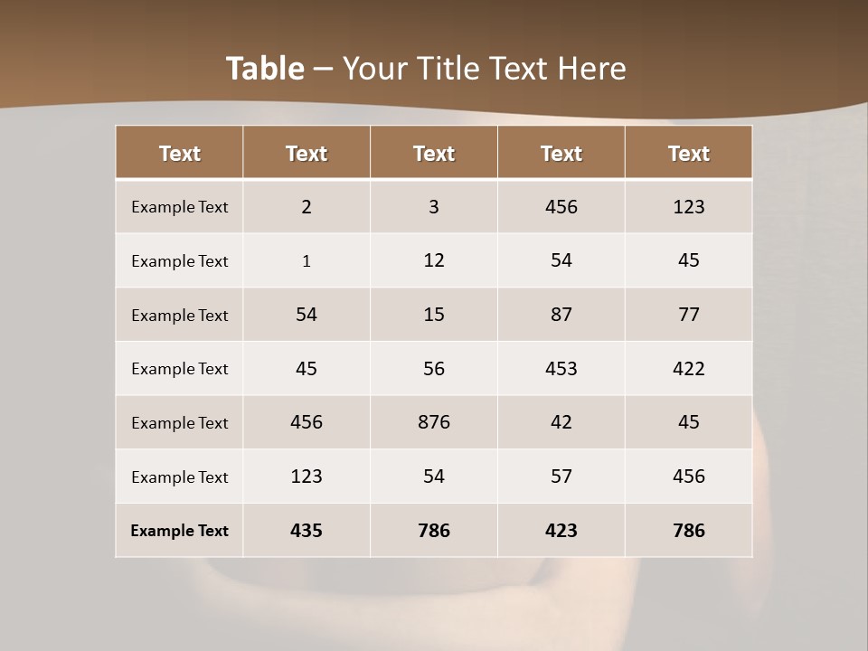A Man And A Woman Embracing In Front Of A Brown Background PowerPoint Template