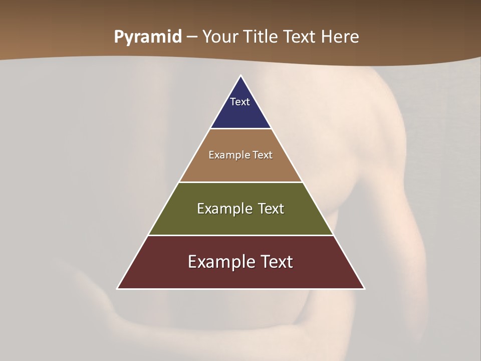 A Man And A Woman Embracing In Front Of A Brown Background PowerPoint Template