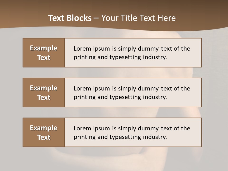 A Man And A Woman Embracing In Front Of A Brown Background PowerPoint Template
