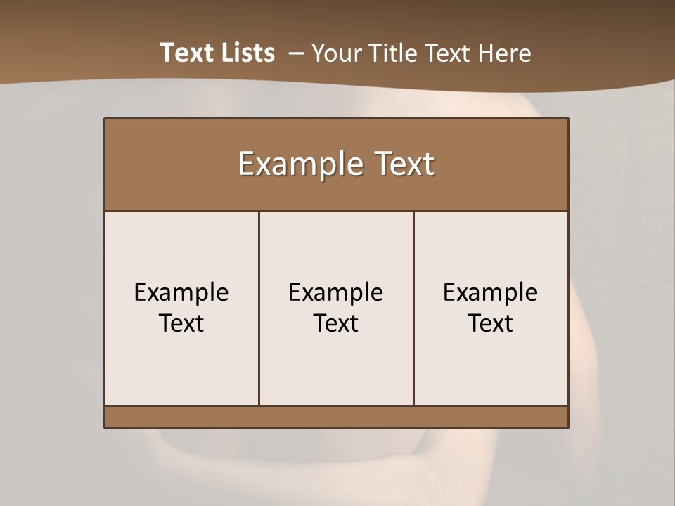 A Man And A Woman Embracing In Front Of A Brown Background PowerPoint Template