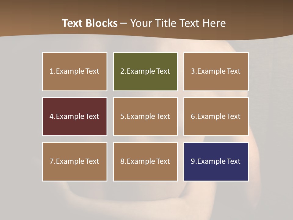 A Man And A Woman Embracing In Front Of A Brown Background PowerPoint Template