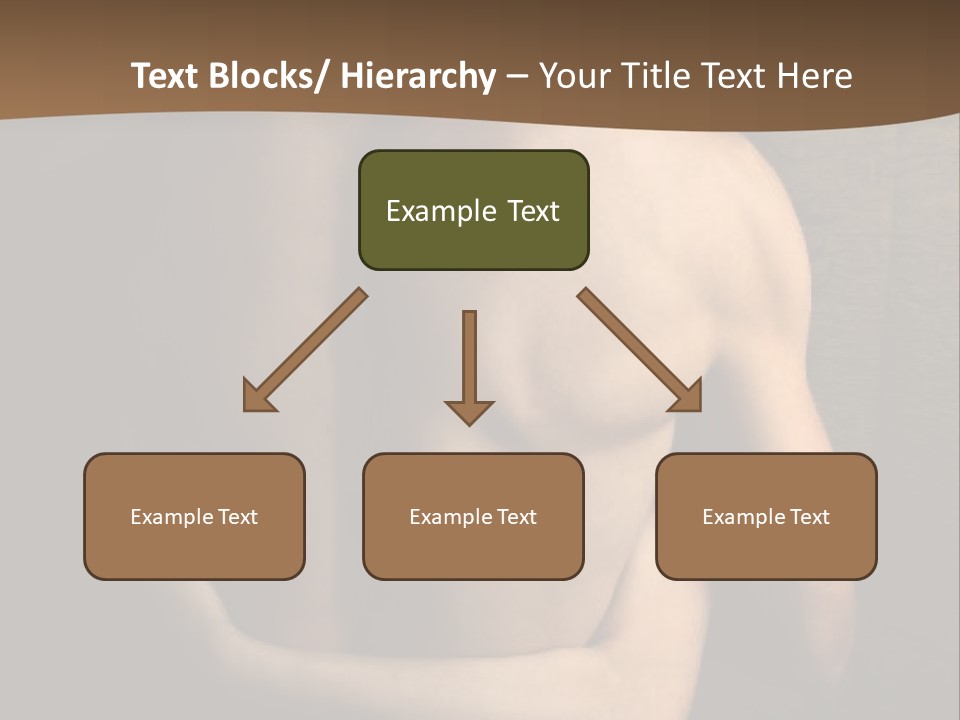 A Man And A Woman Embracing In Front Of A Brown Background PowerPoint Template