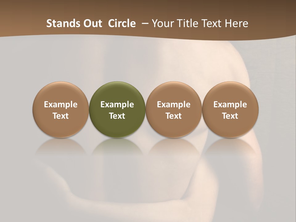 A Man And A Woman Embracing In Front Of A Brown Background PowerPoint Template