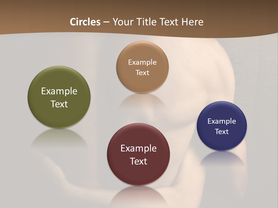 A Man And A Woman Embracing In Front Of A Brown Background PowerPoint Template