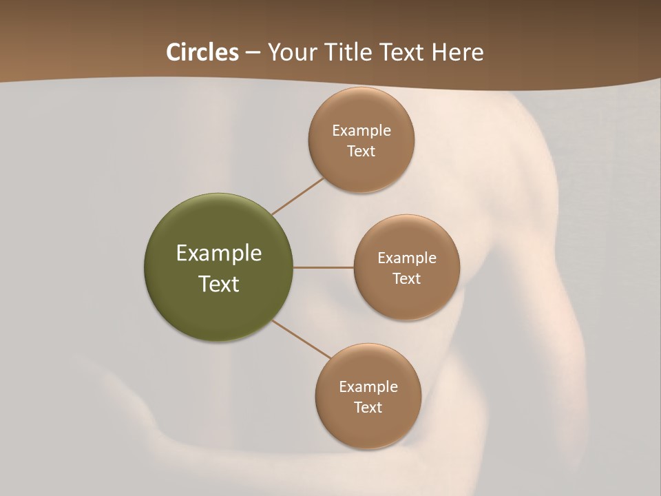 A Man And A Woman Embracing In Front Of A Brown Background PowerPoint Template