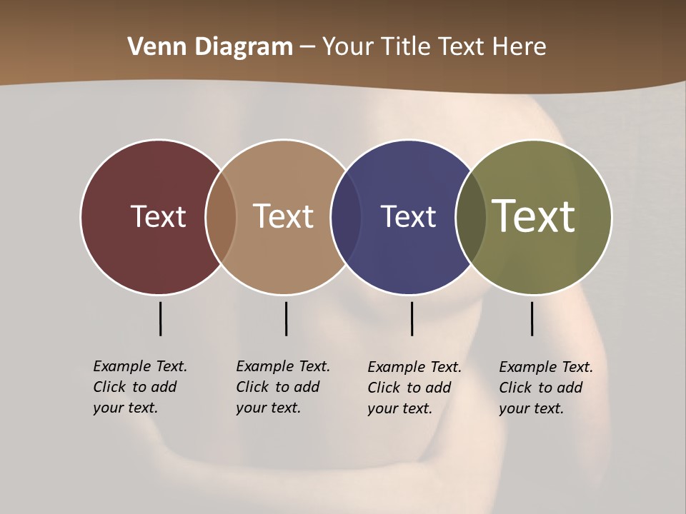 A Man And A Woman Embracing In Front Of A Brown Background PowerPoint Template