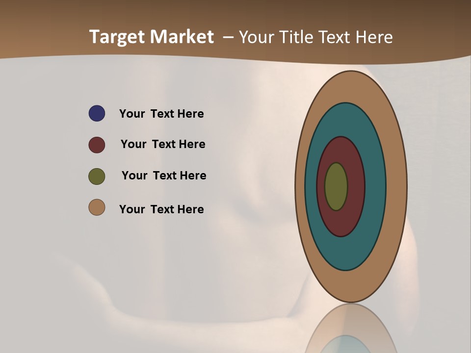 A Man And A Woman Embracing In Front Of A Brown Background PowerPoint Template