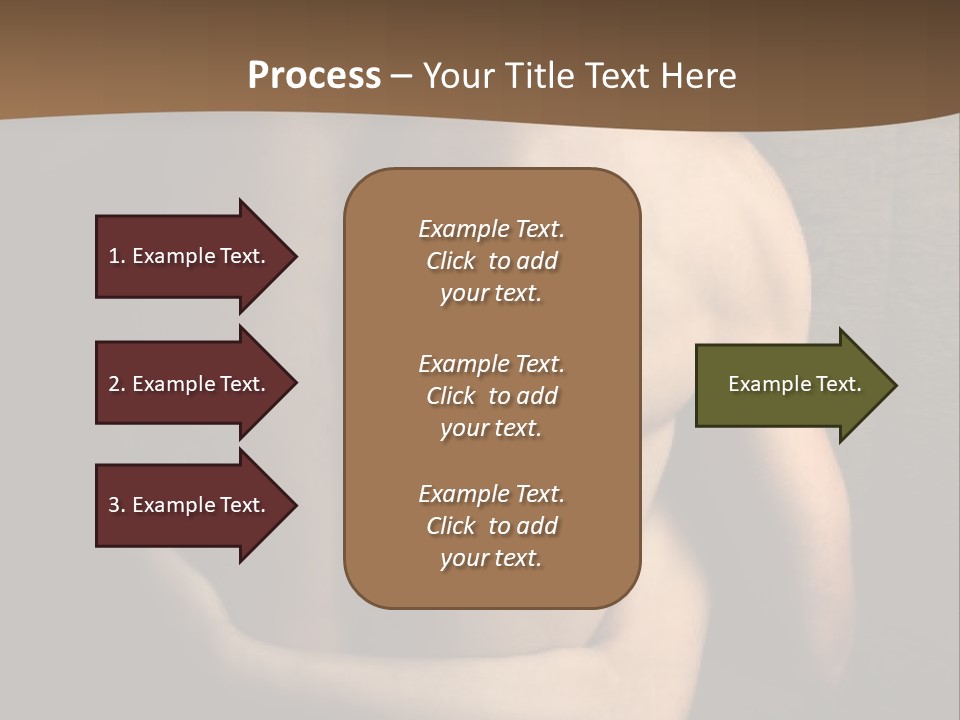 A Man And A Woman Embracing In Front Of A Brown Background PowerPoint Template