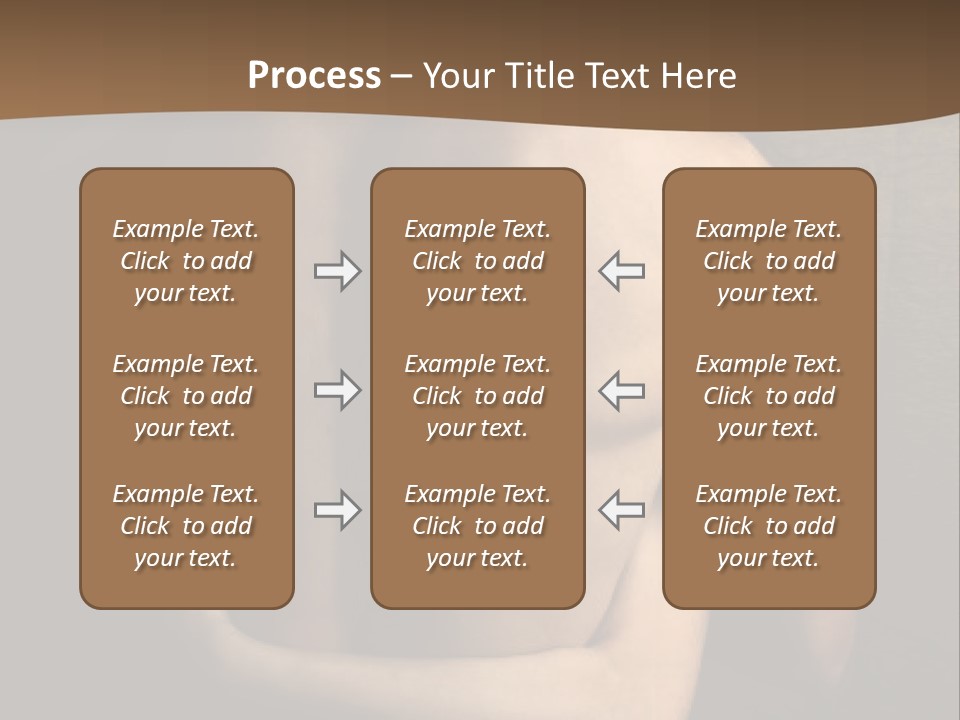 A Man And A Woman Embracing In Front Of A Brown Background PowerPoint Template