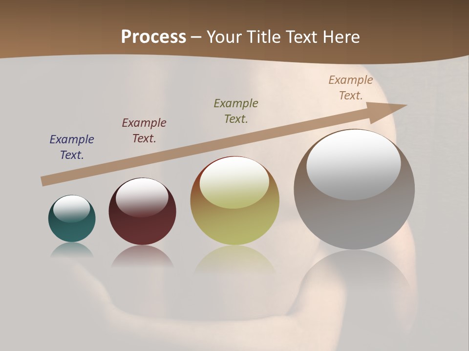 A Man And A Woman Embracing In Front Of A Brown Background PowerPoint Template