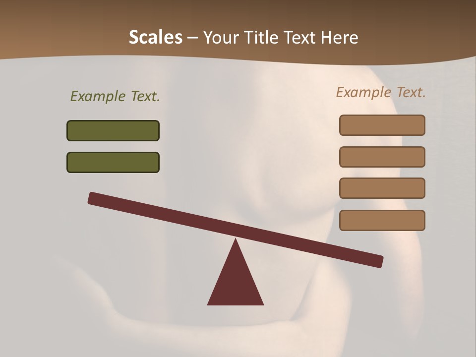 A Man And A Woman Embracing In Front Of A Brown Background PowerPoint Template