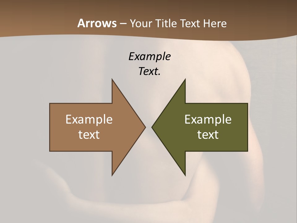 A Man And A Woman Embracing In Front Of A Brown Background PowerPoint Template