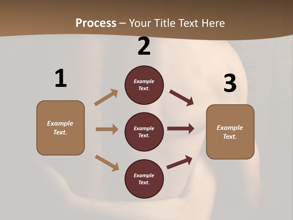 A Man And A Woman Embracing In Front Of A Brown Background PowerPoint Template