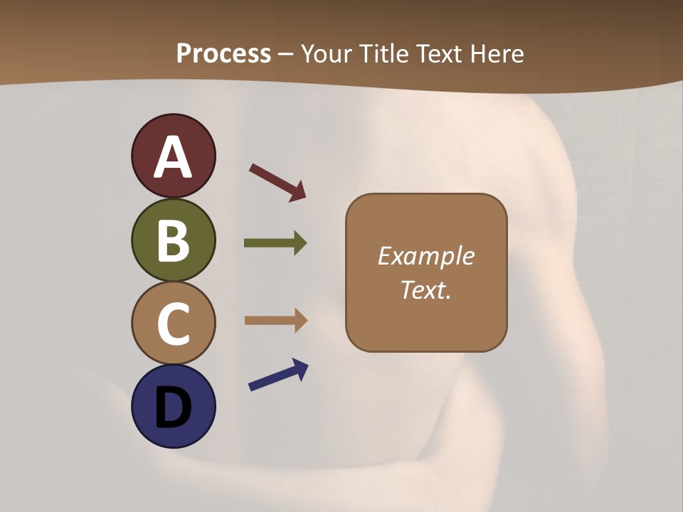 A Man And A Woman Embracing In Front Of A Brown Background PowerPoint Template