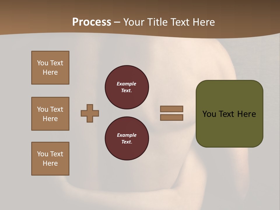 A Man And A Woman Embracing In Front Of A Brown Background PowerPoint Template