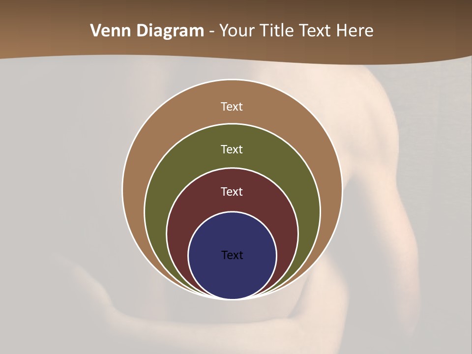 A Man And A Woman Embracing In Front Of A Brown Background PowerPoint Template
