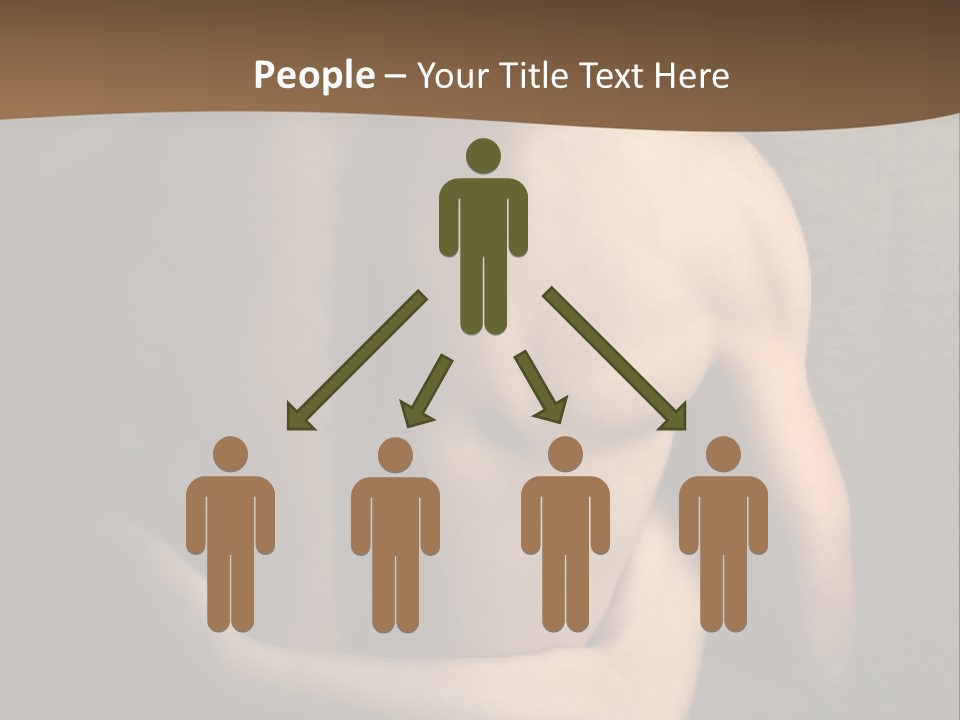 A Man And A Woman Embracing In Front Of A Brown Background PowerPoint Template